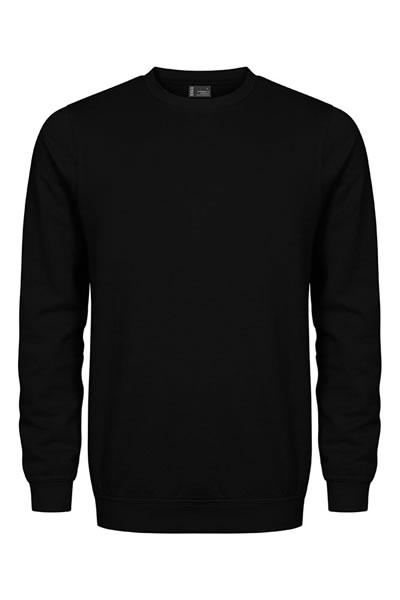 Pullover, Sweatshirt, Schwarz, Rundhals, Langarm
