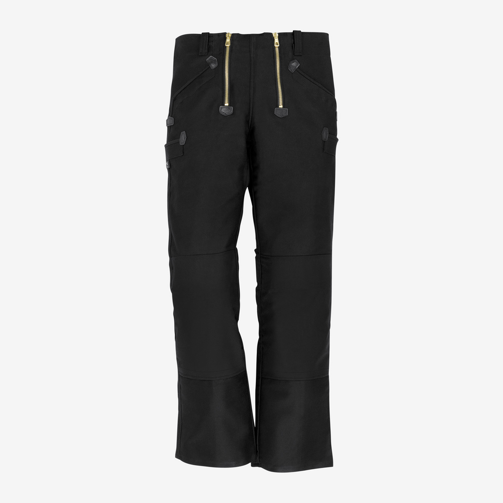 hose, schwarz, reissverschluss, taschen, kniehoehe