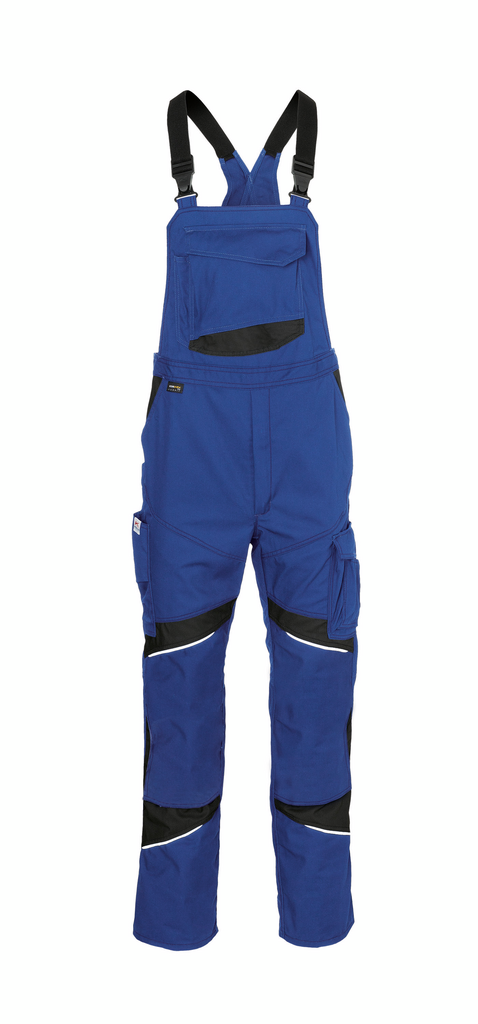 Gesamtoutfit, Blauer Overall, Arbeits-Overall, Reflektierende Akzente, Verstellbare Träger