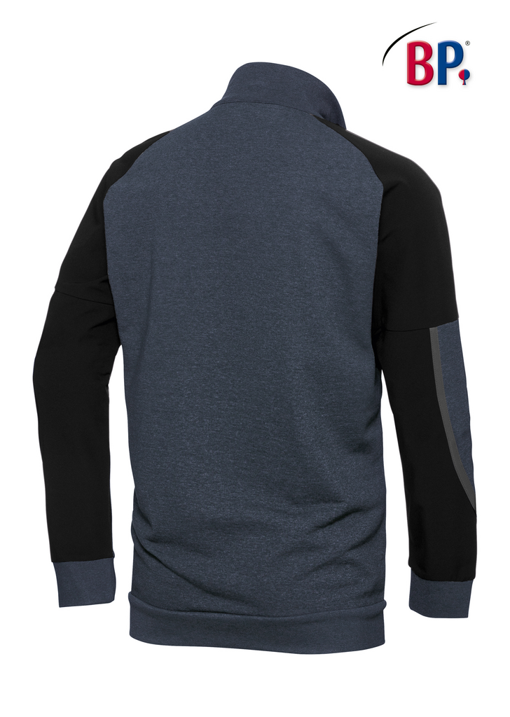 sweatshirt, farbblock, raglan, fleece, rückseite