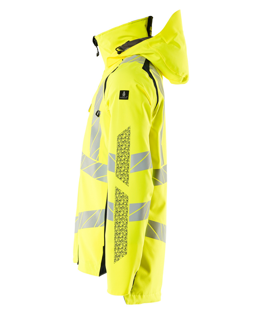 Warnweste, High-Visibility, Jacke, Reflexstreifen, Regenjacke