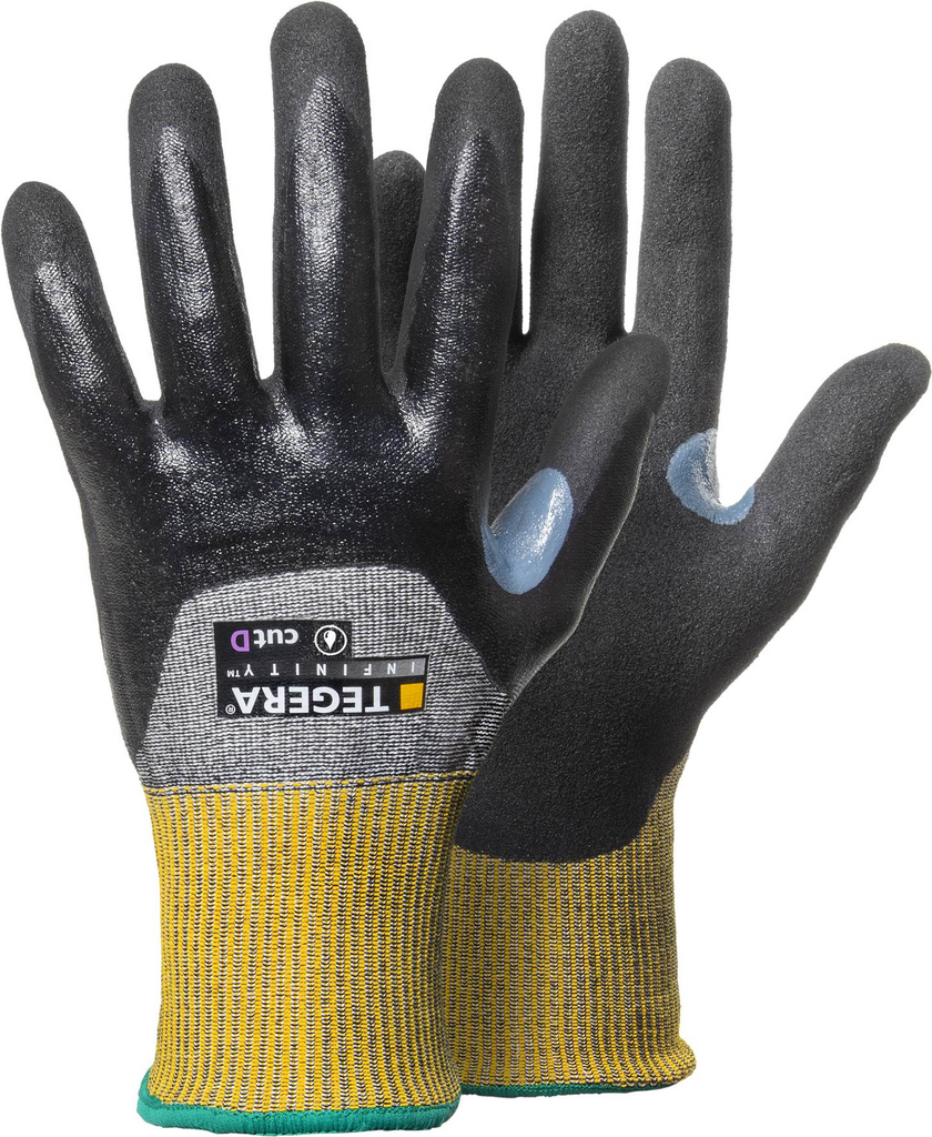 Arbeitshandschuhe, Griffhandschuhe, Kevlar-Handschuhe, strukturierter Bund, schwarze Handschuhe, Arbeitshandschuhe, Schutzhandschuhe, Gummihandschuhe, Nitril-Handschuhe, Kü-höbsche Schutz