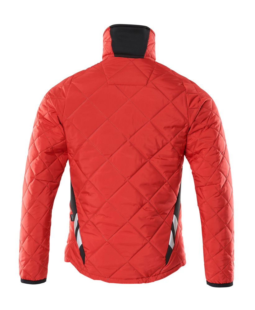 Jacke, Quilted, Rot, Strukturmaro?, Geometrisches Muster