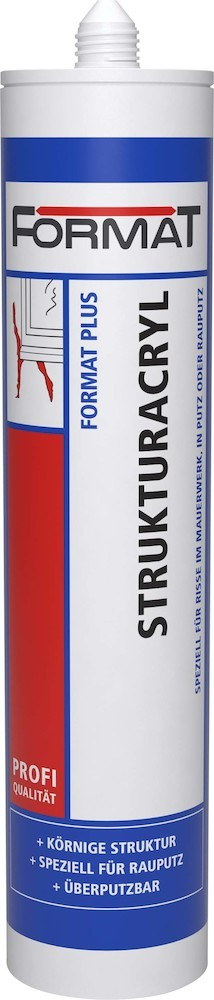 Format Plus Strukturacryl 310ml Kartusche weiß