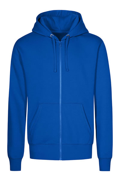 Hoodie, Zip Hoodie, Blue, Front Pockets, Drawstring Hood
