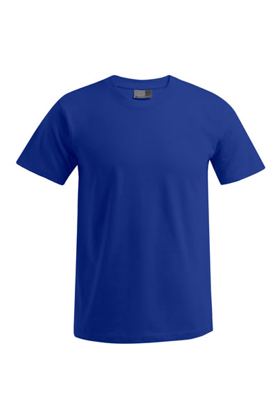 t-shirt, cotton, einfarbig, blau, Rundhalsausschnitt