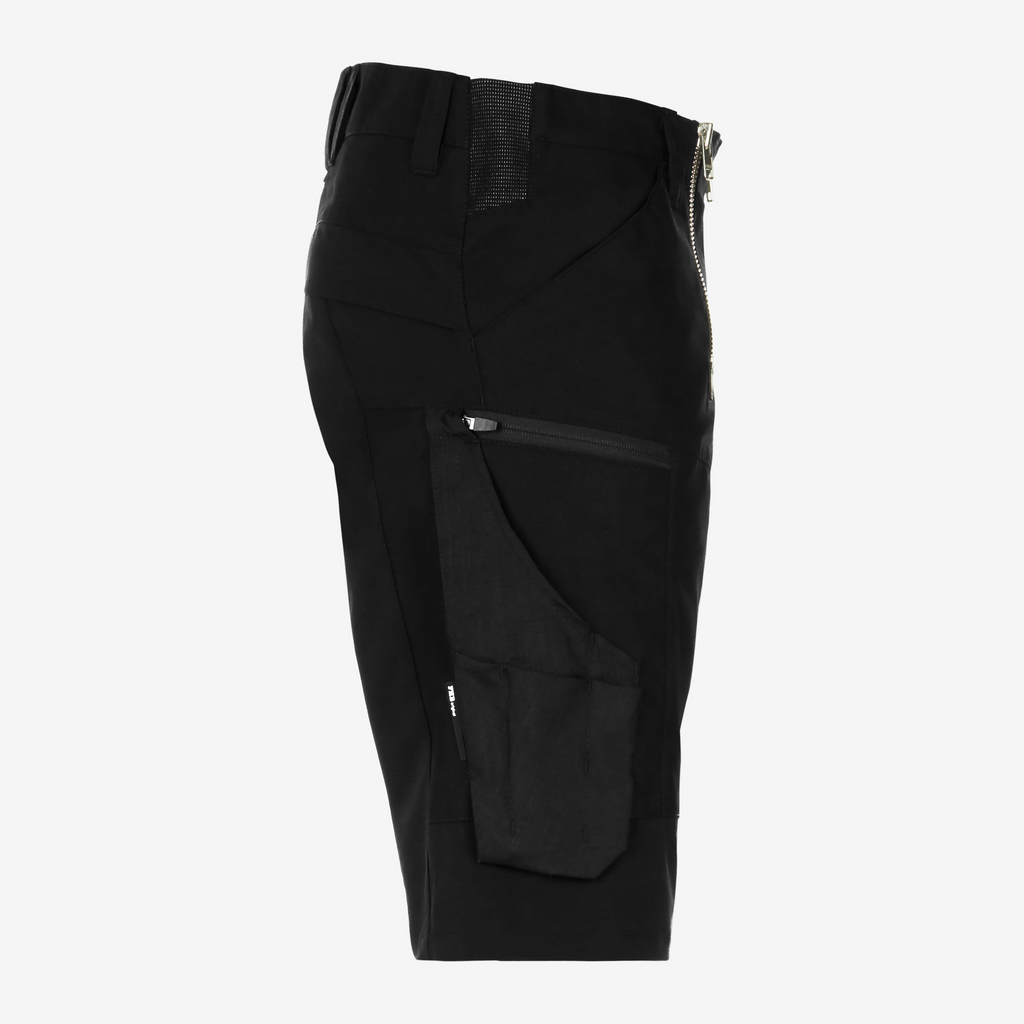 Shorts, Cargo, Schwarz, Reißverschluss, Tasche