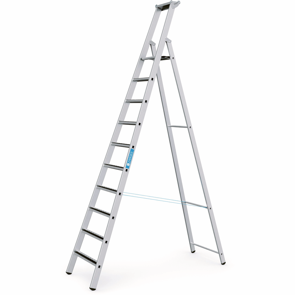 Zarges Stufen-Stehleiter R13step S 10 Stufen Plattformhöhe 2,64m