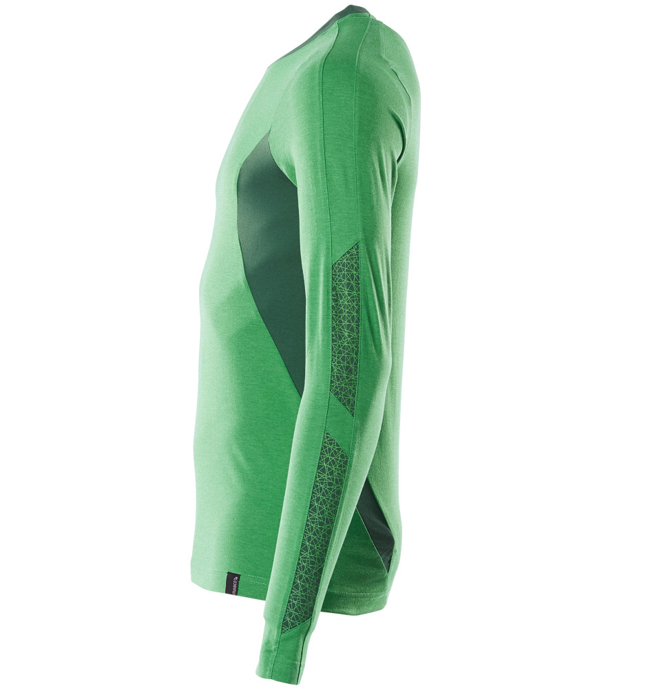 Jersey, Länge, Grün, Mesh-Einsätze, Seitentasche