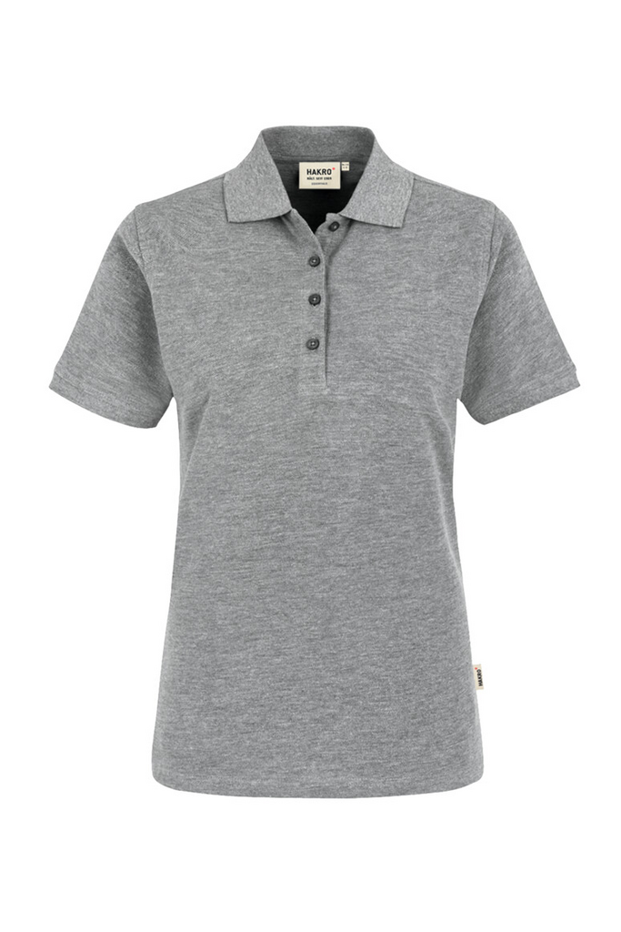 HAKRO Damen Poloshirt Classic No. 110 grau meliert, Gr.2XL
