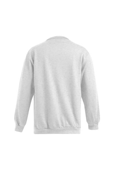  Sweatshirt, Graue Farbe, Langarm, Rundhals?, Kragen?, Kleiner Hinweis: Rückseite zeigt neutrale Rückenansicht