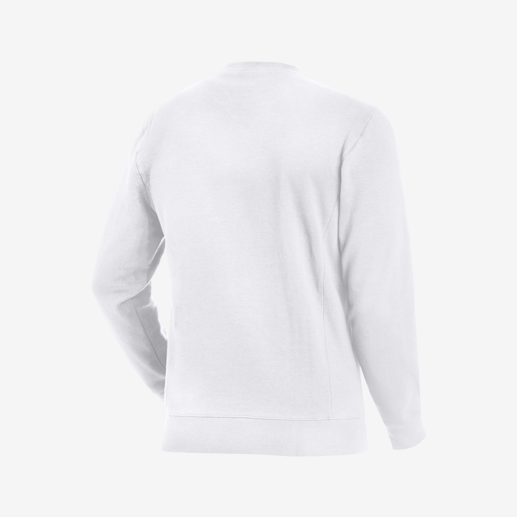 Herrenpullover, Sweatshirt, Langarm, Weiß, Kleidung