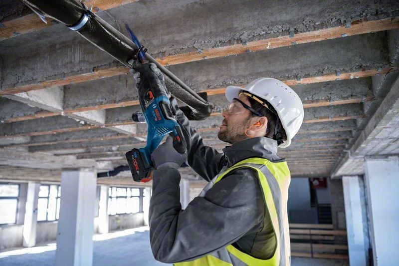 Bohrer, Akku-Bohrmaschine, Arbeiter, Schutzausrüstung, Baustelle