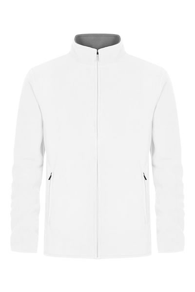 jacke, fleece, Reißverschluss, Kragen, Taschen