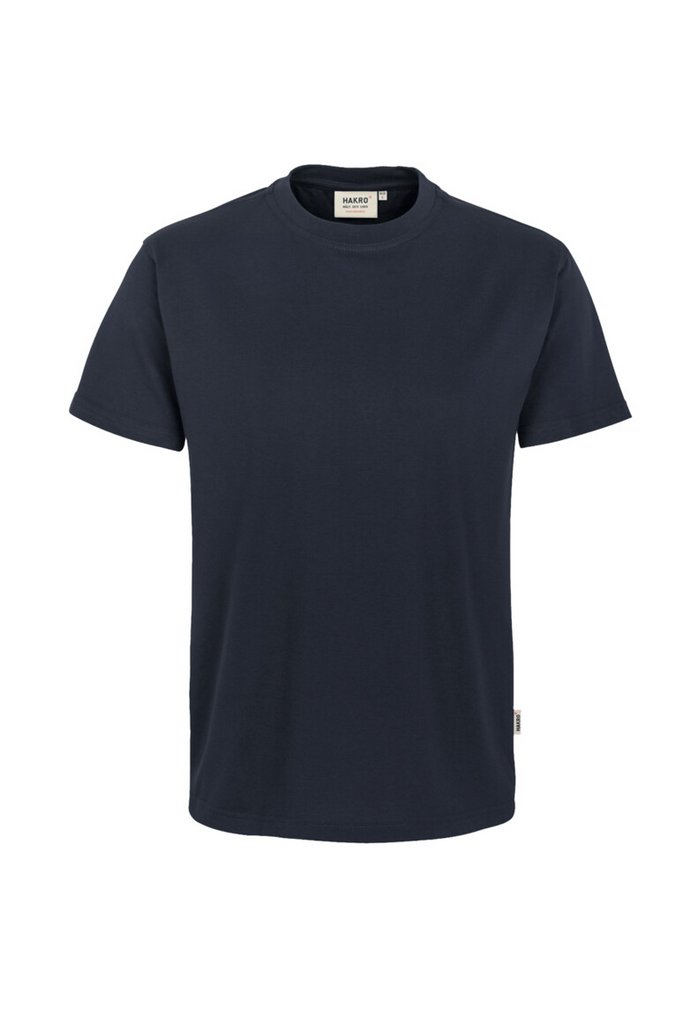 T-Shirt, Rundhals, Kurzarm, Navy, Baumwolle