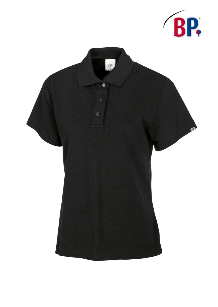 Polo-Shirt, Polo, Kurzarm, Schwarz, Baumwolle