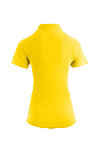 Polohemd, Kurzarm, Gelb, Kragen, T-Shirt