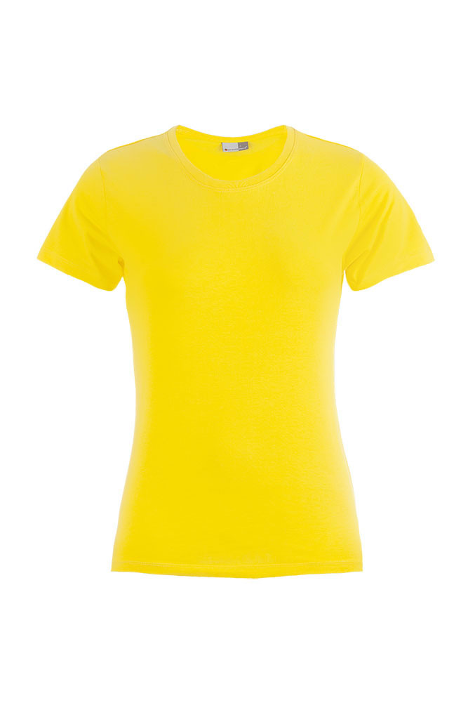 T-Shirt, Kurzärmlig, Gelb, Basic, Uni-Farbe