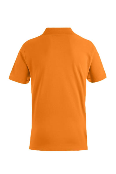 Polohemd, Orange, Kurzarm, Kragen, Unifarben