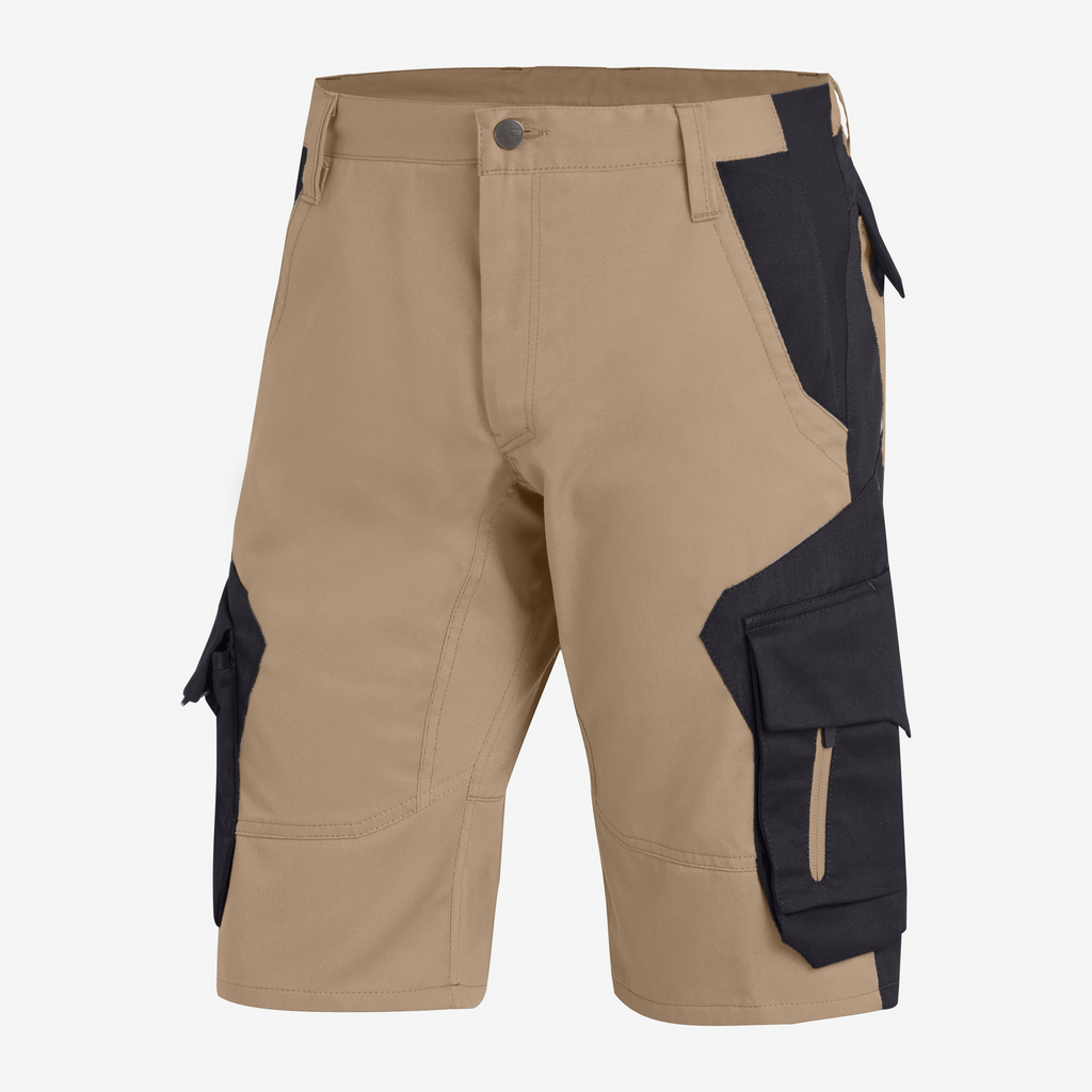 Kochhose, Beige, Cargo Shorts, Taschen, Knuttenoptik