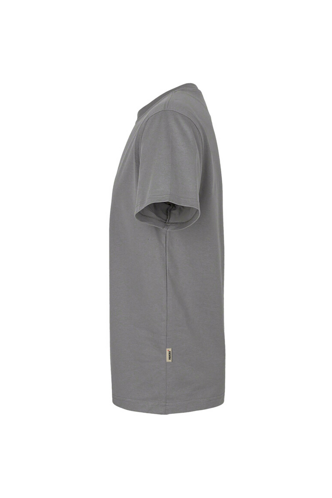 T-Shirt, Kurzarm, Unifarben, Baumwolle, Grauton