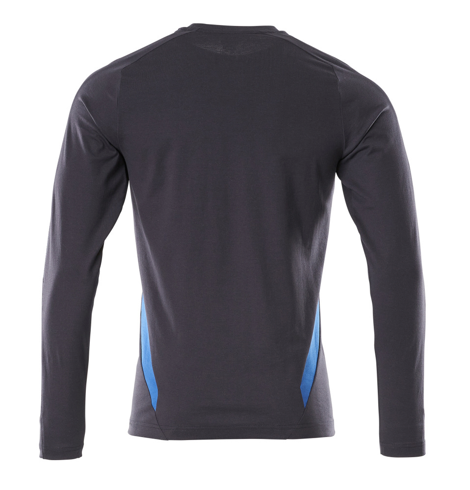 Langarmshirt, Rundhals, Dunkelgrau, Seitliche Blenden, Kleiderschnitt