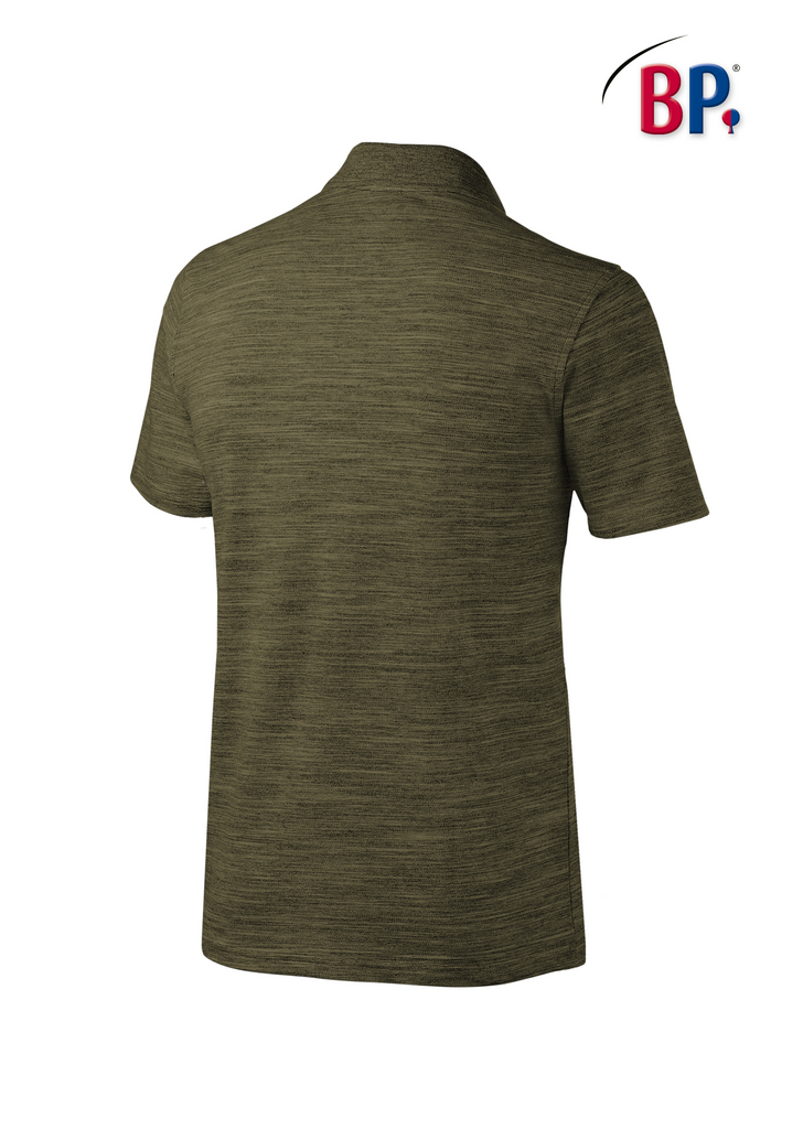 Polo-Shirt, Kurzarm, Knit-Textur, Olive-Grün, Herren-Top