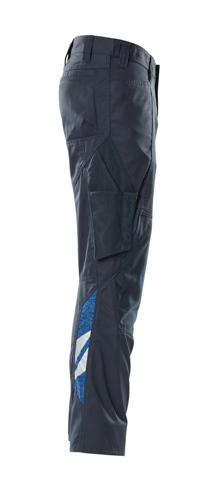 Hose, Cargohose, Navy, Hose mit Taschen, Knieverschluss