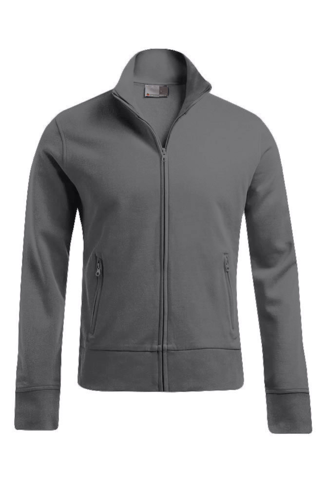 Herrenjacke, Fleecejacke, Reißverschlussjacke, Zip-Jacke, Stehkragen