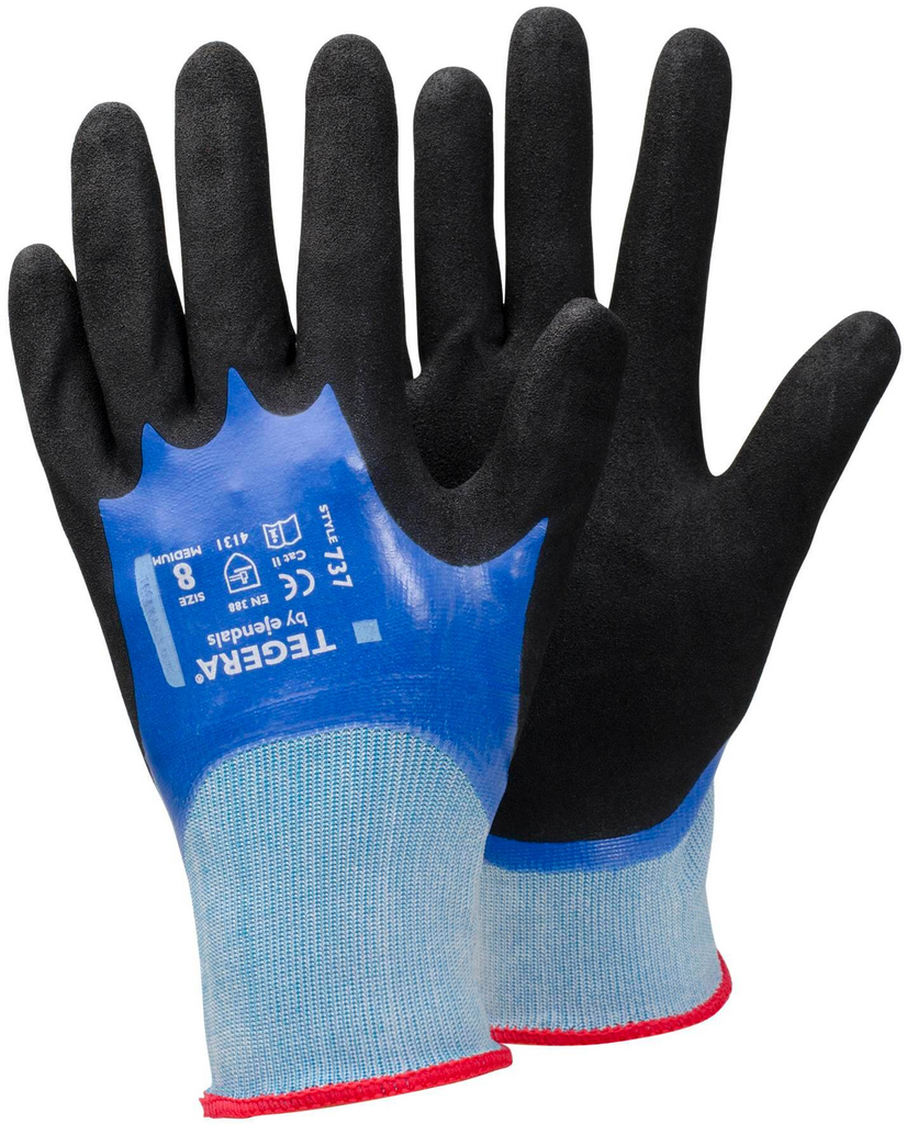 Arbeitshandschuhe, Schutzhandschuhe, Kunststoffbeschichtung, MIDGroß, Nähen