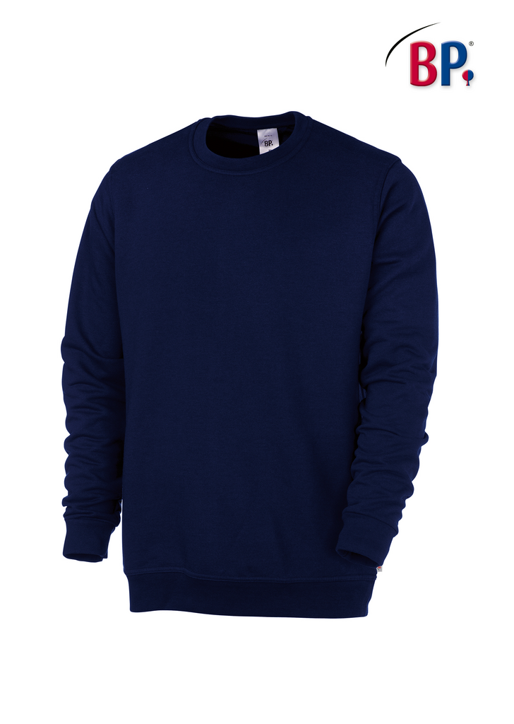 Sweatshirt, Crew neck, Long sleeves, Solid color, Navy