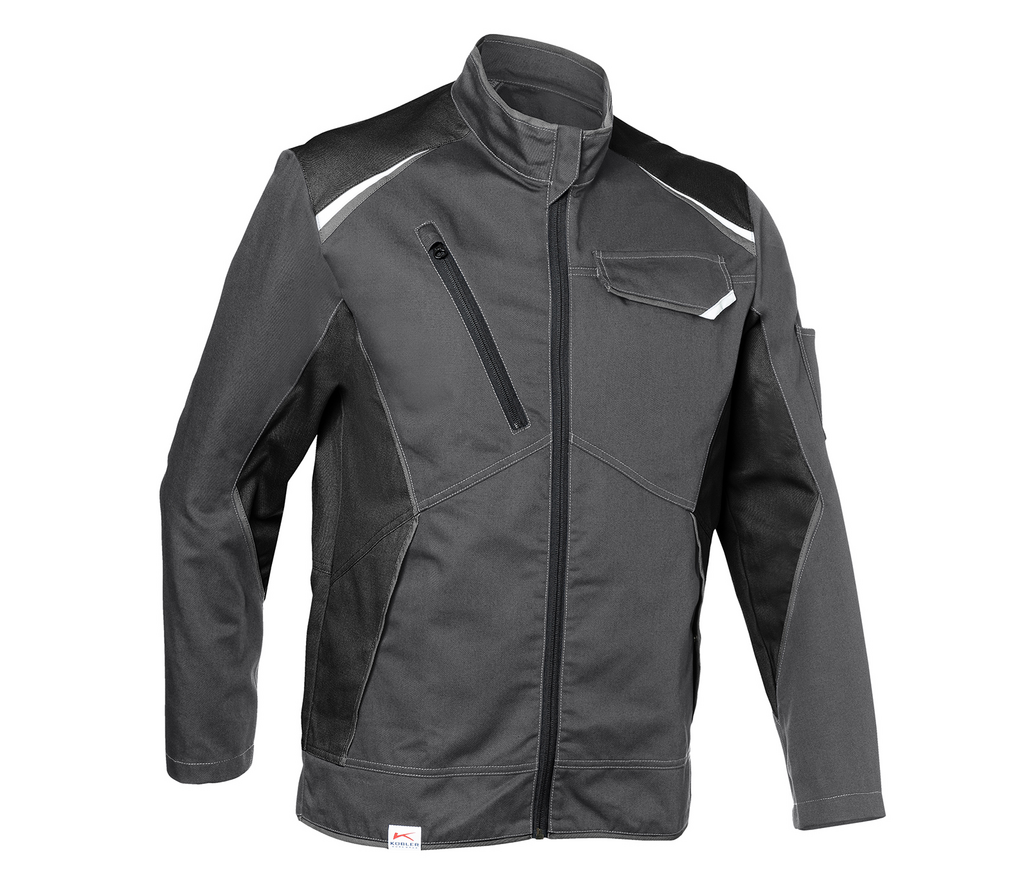 jacke, workwear, softshell, reissverschluss, brusttasche