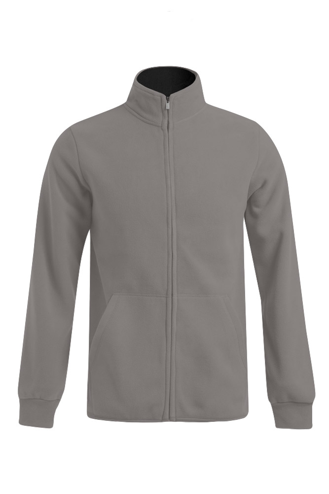 Fleece, Reißverschlussjacke, Jacke, Grau, Taschen