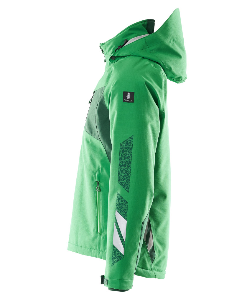 jacke, Softshell, grün, Kapuze, Tasche