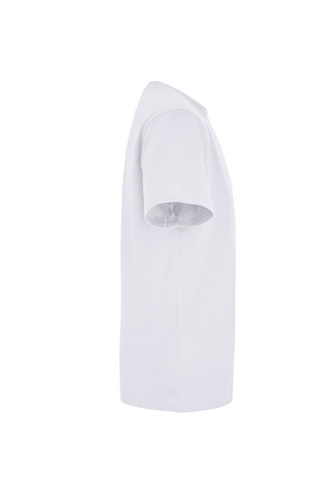 T-Shirt, Kurzarm, Einfarbig, Weiß, Baumwolle