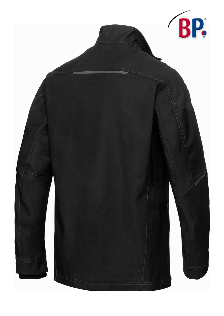 jacke, männer, schwarz, outdoor, revers-kragen