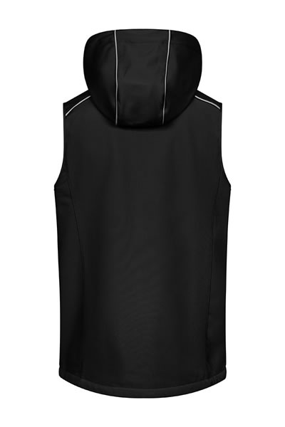 Hoodie, Kapuze, Ärmellos?, Schwarz, Rückseite