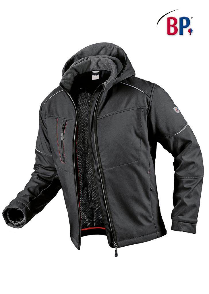 jacke, Softshell, Herren, Reißverschluss, Kapuze