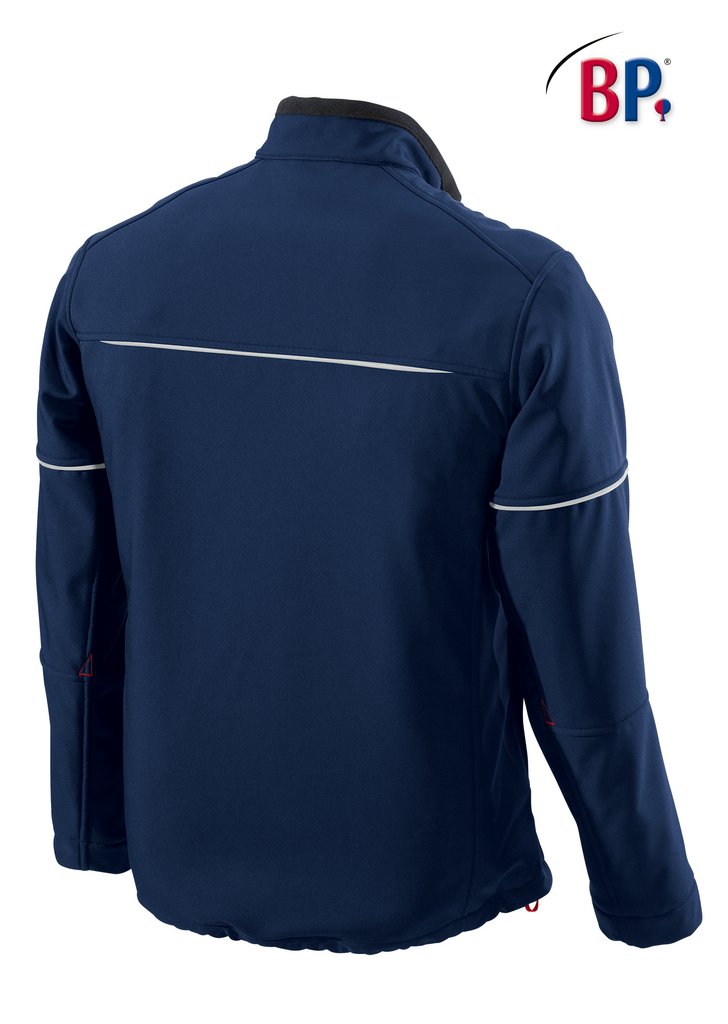 Jacke, Windbreaker, Navy, Langarm, Reflektierender Streifen