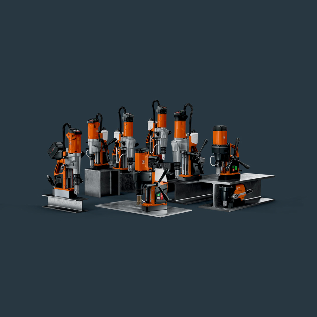 Bohrmaschine, Ständerbohrmaschine, Gewerbemaschine, orange Farbe, Werkzeugstuhl, Bohrmaschine, Ständerbohrer, Metallbearbeitung, orange, Werkzeugmaschine