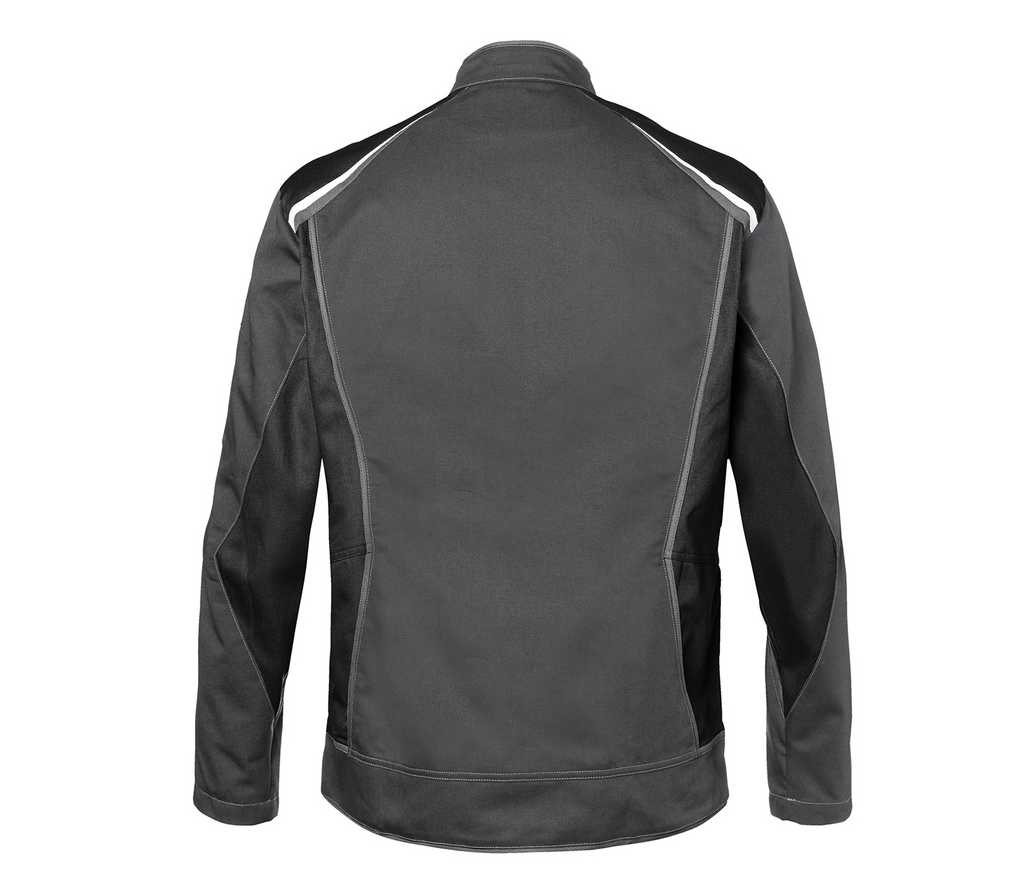 jacke, softshell, grau, langarm, paspel