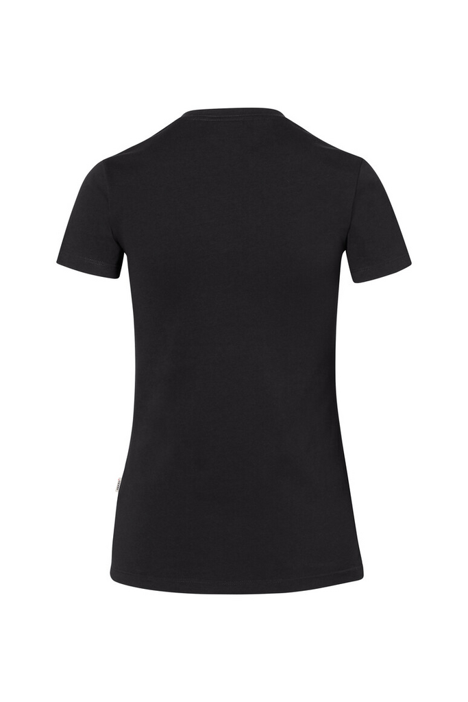T-Shirt, Kurzarm, Schwarz, Rundhals, Basisoberteil