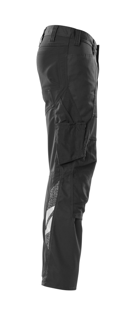 Hose, Cargo, Schwarz, Knieps, Taschen