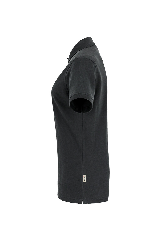 polohemd, kurzarm, schwarz, baumwolle, slim-fit