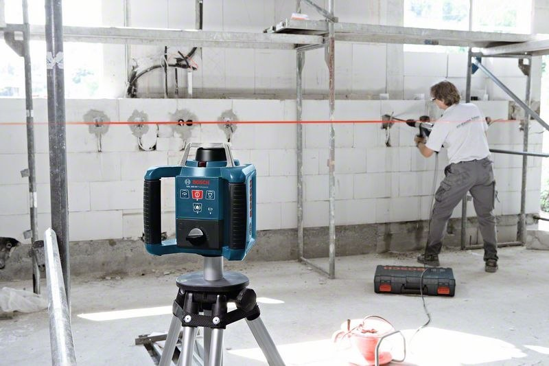 Rotationslaser, Laser-Nivellier, Baustelle, Nivelliergerät, Messwerkzeug