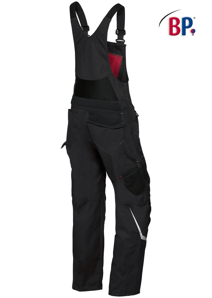 overall, workwear, bib overalls, black, pockets