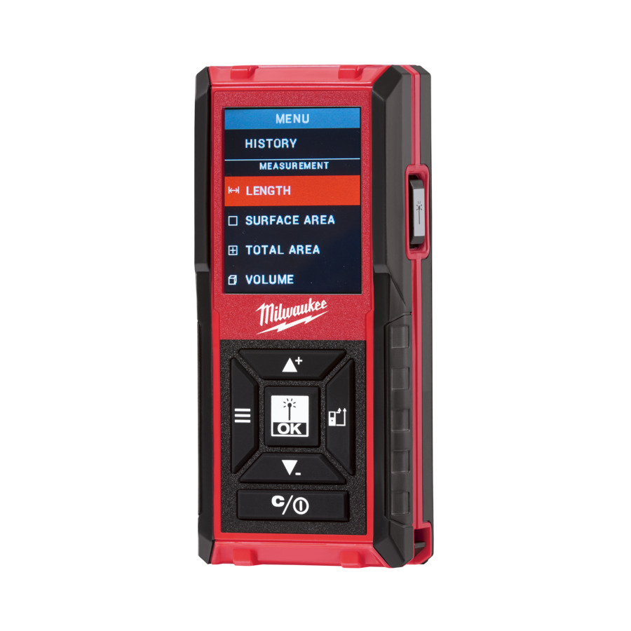 Laser, Messwerkzeug, rotes Gerät, Milwaukee, Display