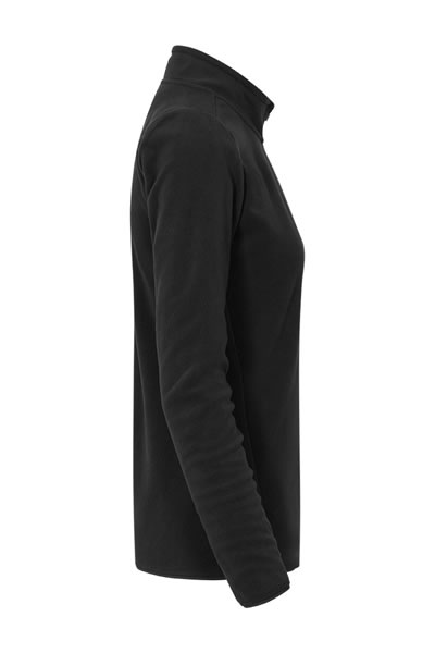 Pullover, Turtleneck, Longsleeve, Schwarz, Fleece