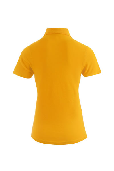 polo shirt, short sleeves, yellow, collar, cotton