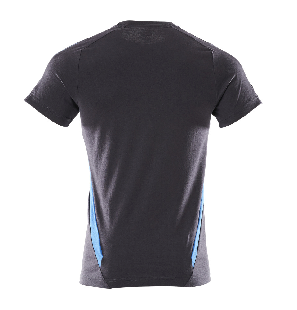 Tee, T-Shirt, Kurzarm, Schwarz, Seitenstreifen